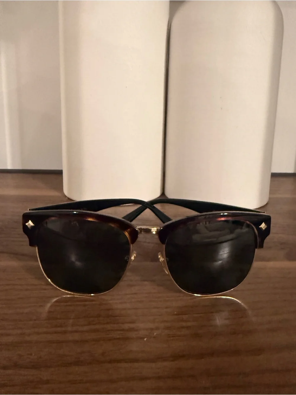 MCM Clubmaster bifocal Sunglasses in Black and Tortoise with Gold Accents